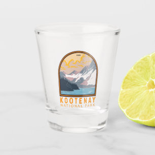 Kootenay National Park Canada Travel Art Vintage Shot Glass