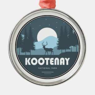 Kootenay National Park Deer Metal Tree Decoration