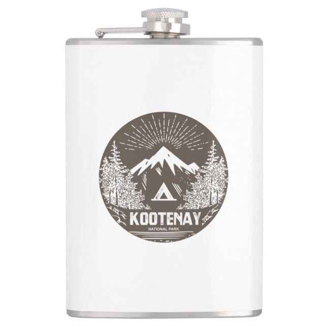 Kootenay National Park Hip Flask (Front)