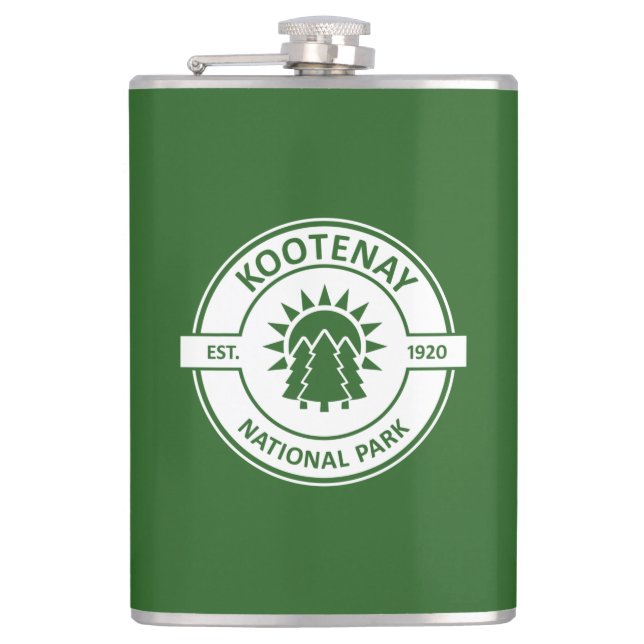 Kootenay National Park Hip Flask (Front)