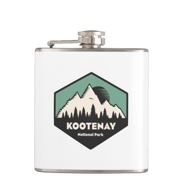 Kootenay National Park Hip Flask (Front)