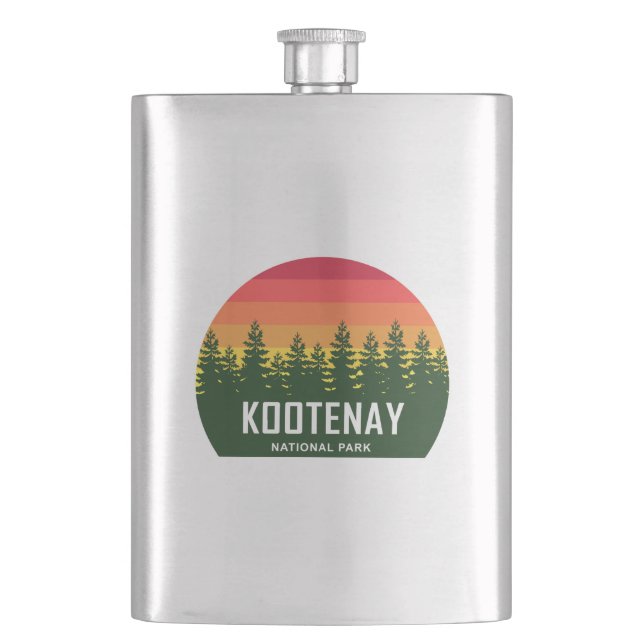 Kootenay National Park Hip Flask (Front)