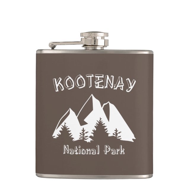 Kootenay National Park Hip Flask (Front)