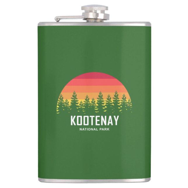 Kootenay National Park Hip Flask (Front)