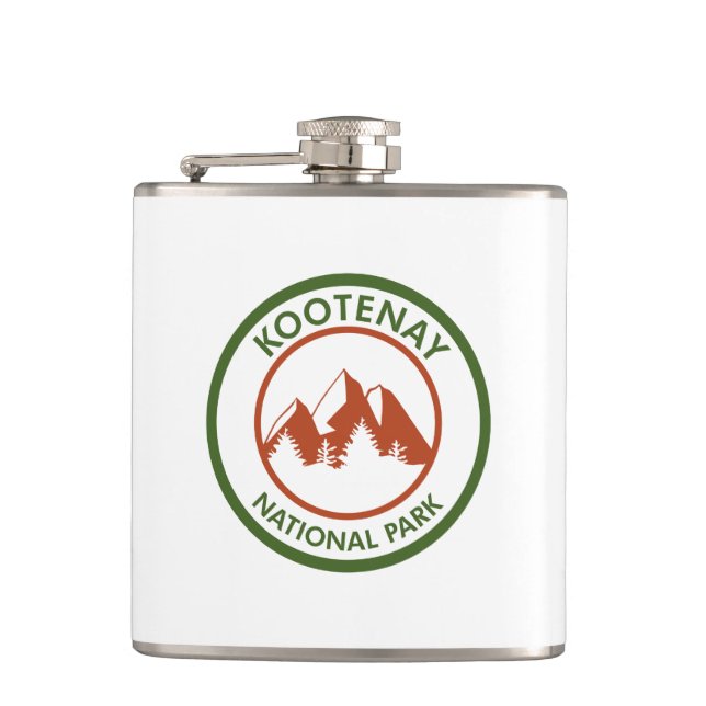 Kootenay National Park Hip Flask (Front)