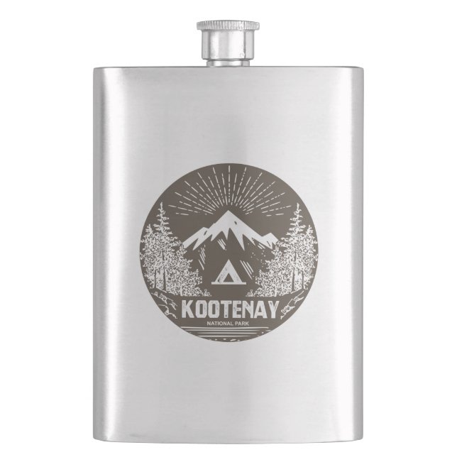 Kootenay National Park Hip Flask (Front)