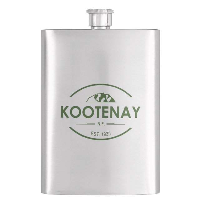 Kootenay National Park Hip Flask (Front)