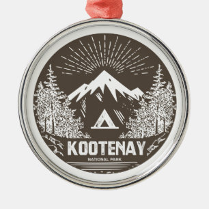 Kootenay National Park Metal Tree Decoration