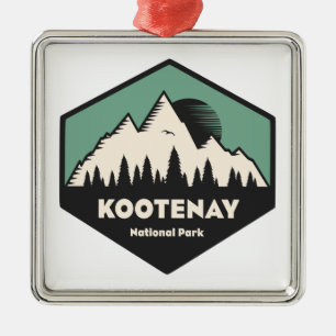 Kootenay National Park Metal Tree Decoration