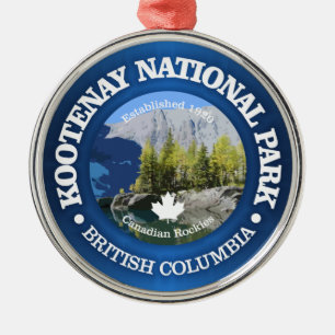 Kootenay National Park Metal Tree Decoration
