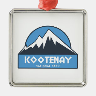 Kootenay National Park Metal Tree Decoration
