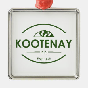 Kootenay National Park Metal Tree Decoration