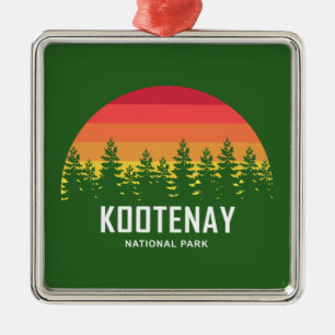 Kootenay National Park Metal Tree Decoration