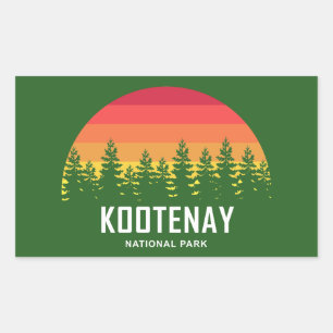 Kootenay National Park Rectangular Sticker