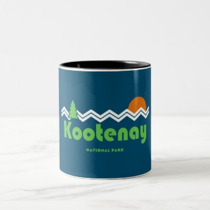 Kootenay National Park Retro Two-Tone Coffee Mug