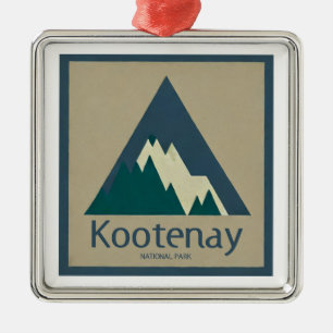 Kootenay National Park Rustic Metal Tree Decoration