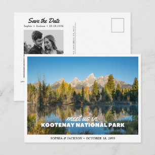 Kootenay National Park Wedding Save the Date Postcard