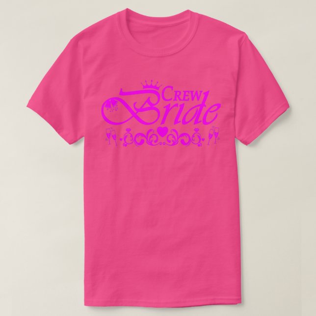 Kopie von team bride bachelor party pink 16 T-Shirt (Design Front)
