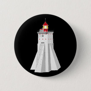 Kopu Lighthouse 6 Cm Round Badge