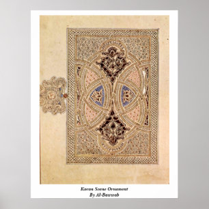Koran Scene Ornament By Al-Bawwab Poster