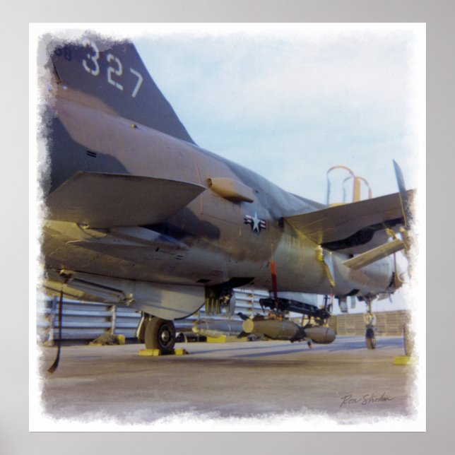 Korat AFB Thailand 1968  F-105  A1 Print (Front)
