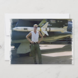 Korat AFB Thailand 1968 F-105 Print Invitation
