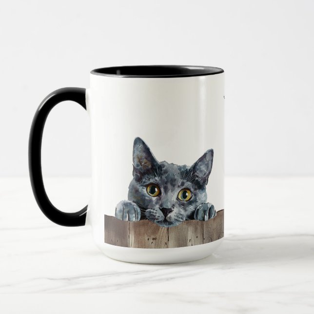 Korat Cat Mug (Left)