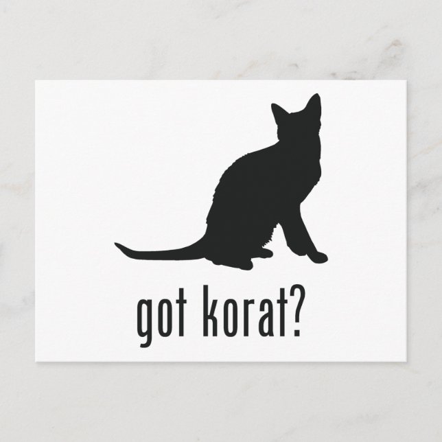 Korat Cat Postcard (Front)