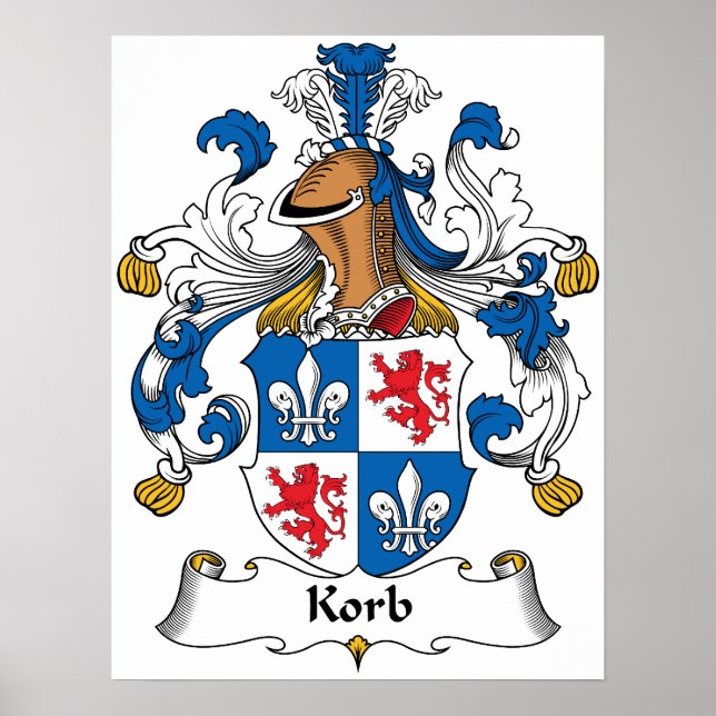 Korb Family Crest Poster (Front)