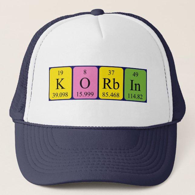 Korbin periodic table name hat (Front)