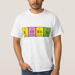 Korbin periodic table name shirt