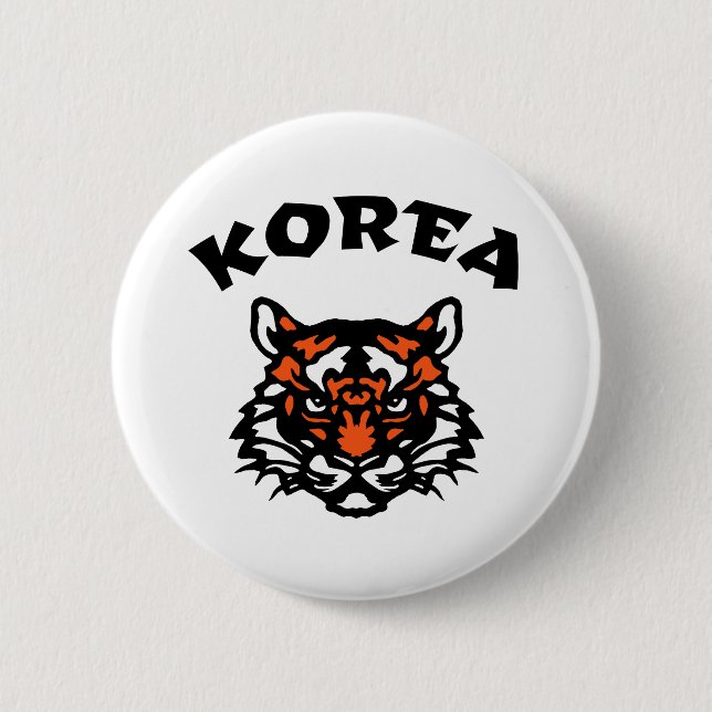 Korea 6 Cm Round Badge (Front)