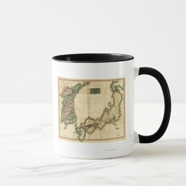 Korea and JapanPanoramic MapKorea and Japan Mug (Right)