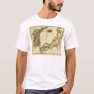 Korea and JapanPanoramic MapKorea and Japan T-Shirt