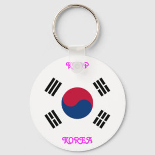 KOREA Button Style Key Chain