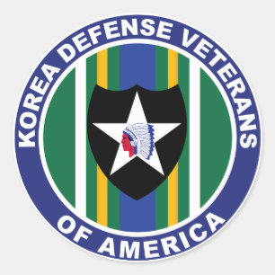 Korea Defence Veterans Classic Round Sticker