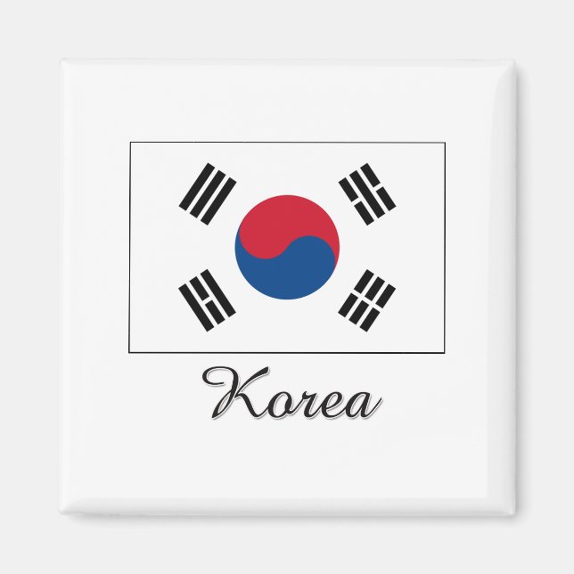 Korea Flag Design Magnet (Front)