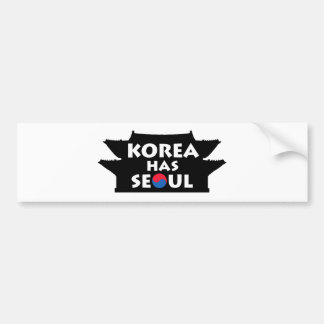 Korea Has Seoul Bumper Sticker