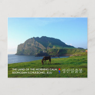 Korea Jeju island postcard for postcrossing