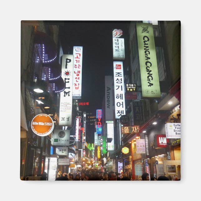 korea lights magnet (Front)