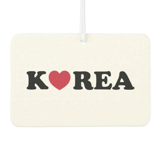 Korea Love Heart Car Air Freshener (Front)