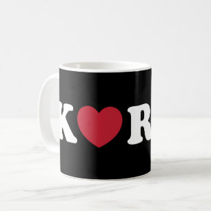 Korea Love Heart Coffee Mug