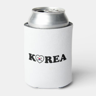 Korea Love Heart Flag Can Cooler