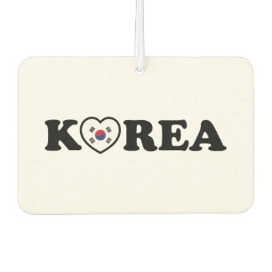 Korea Love Heart Flag Car Air Freshener