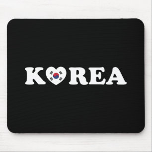 Korea Love Heart Flag Mouse Mat