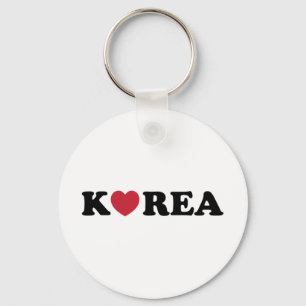 Korea Love Heart Key Ring
