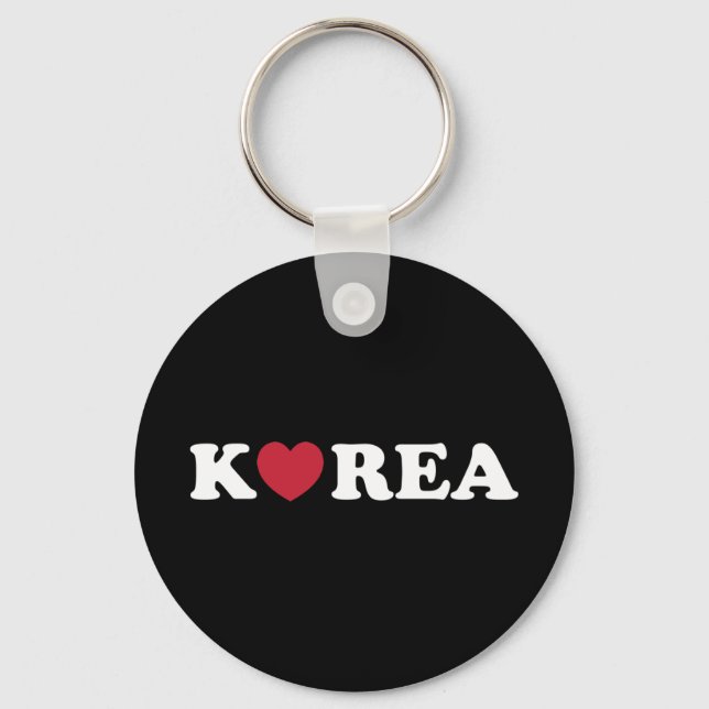 Korea Love Heart Keychain (Front)
