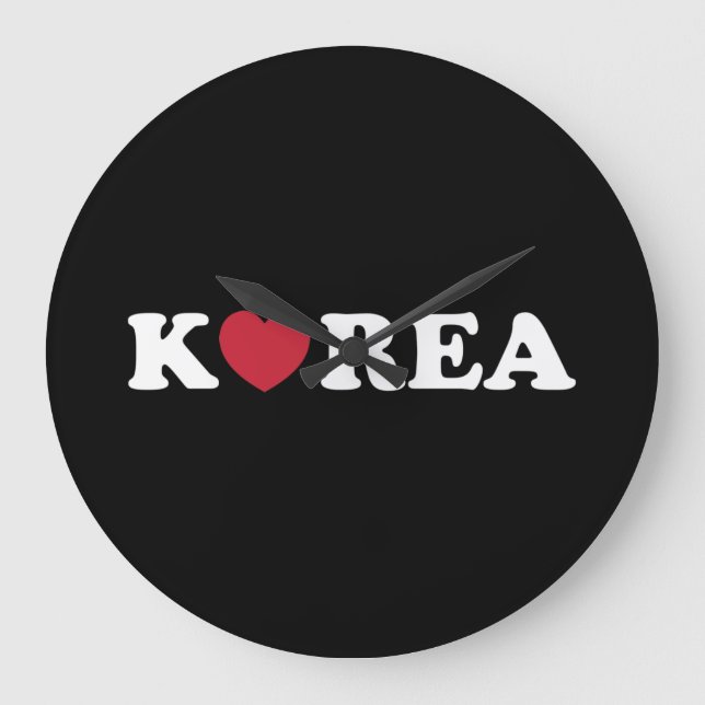 Korea Love Heart Large Clock (Front)