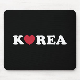 Korea Love Heart Mouse Pad