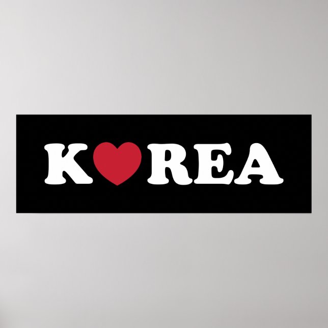 Korea Love Heart Poster (Front)